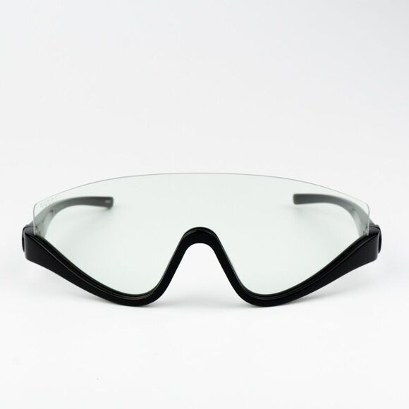 NEW Gucci GG1650S 005 Shiny Black Green Unisex Shield Mask Sunglasses - Picture 5 of 11